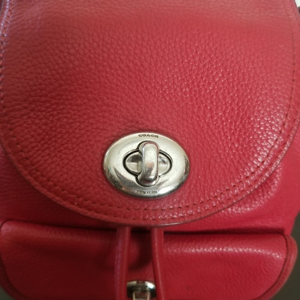 Coach Mini Leather Backpack - Picture 7 of 9